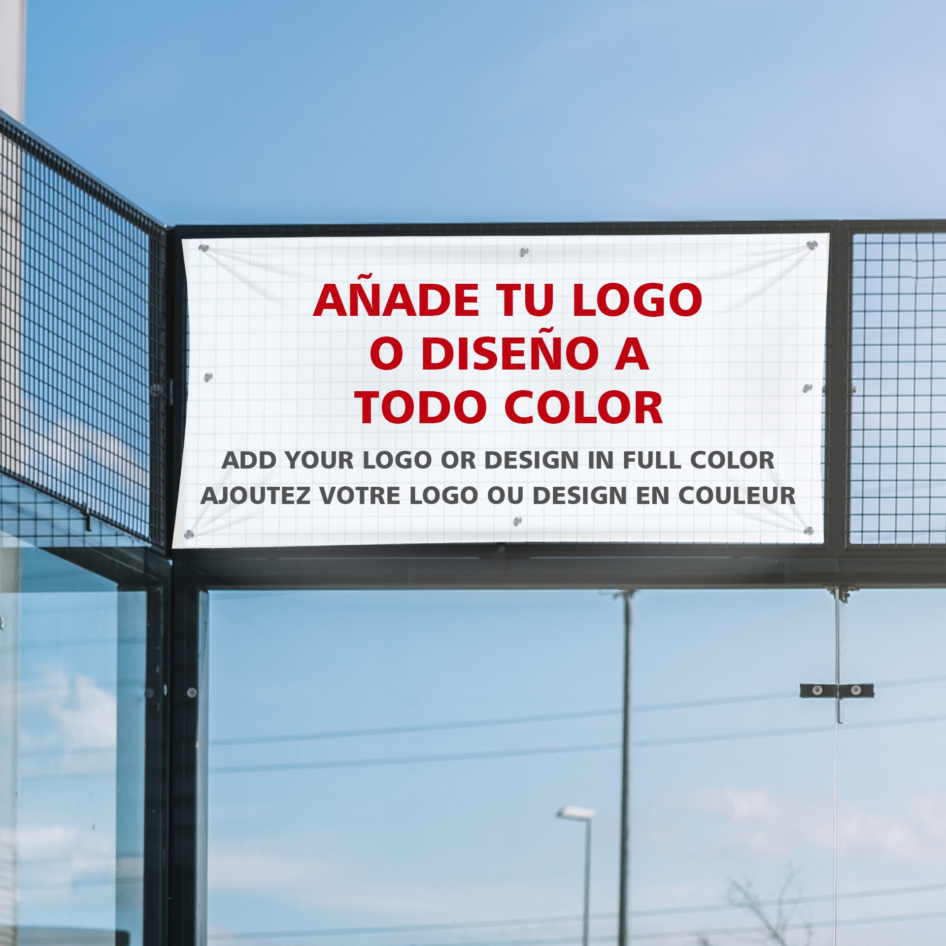 Lona textil con tu marca