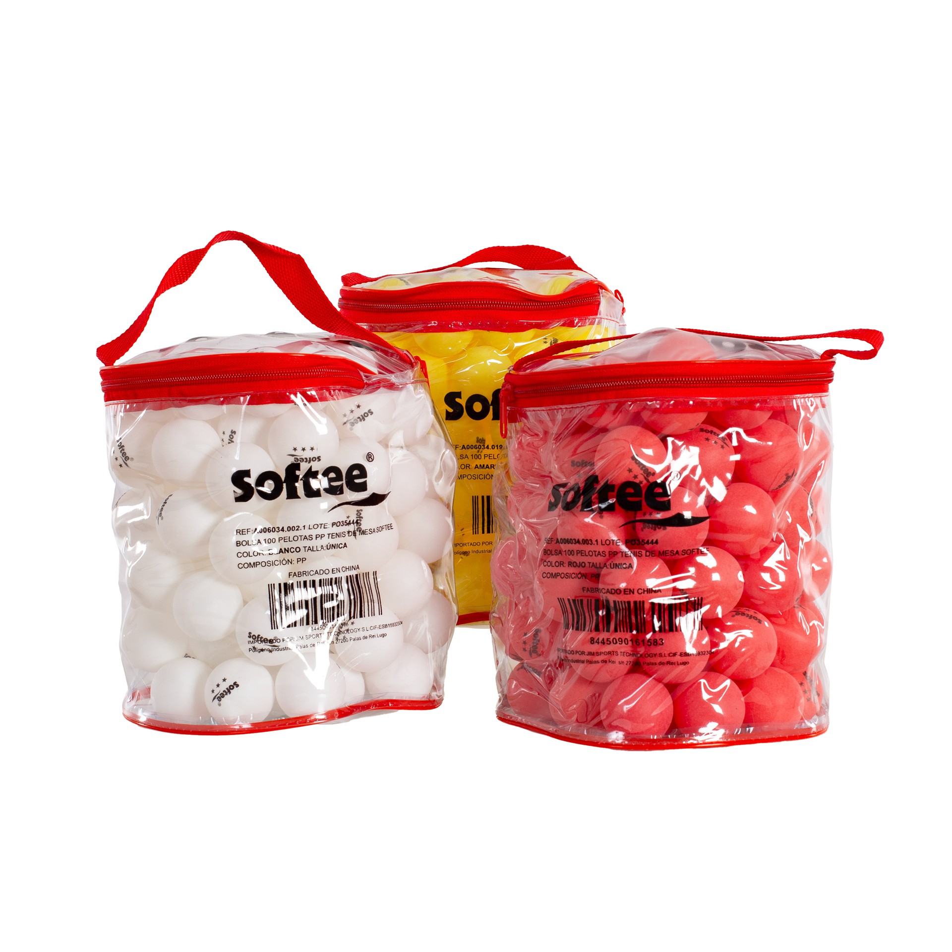Bolsa 100 pelotas pp tenis de mesa softee - Imagen 10