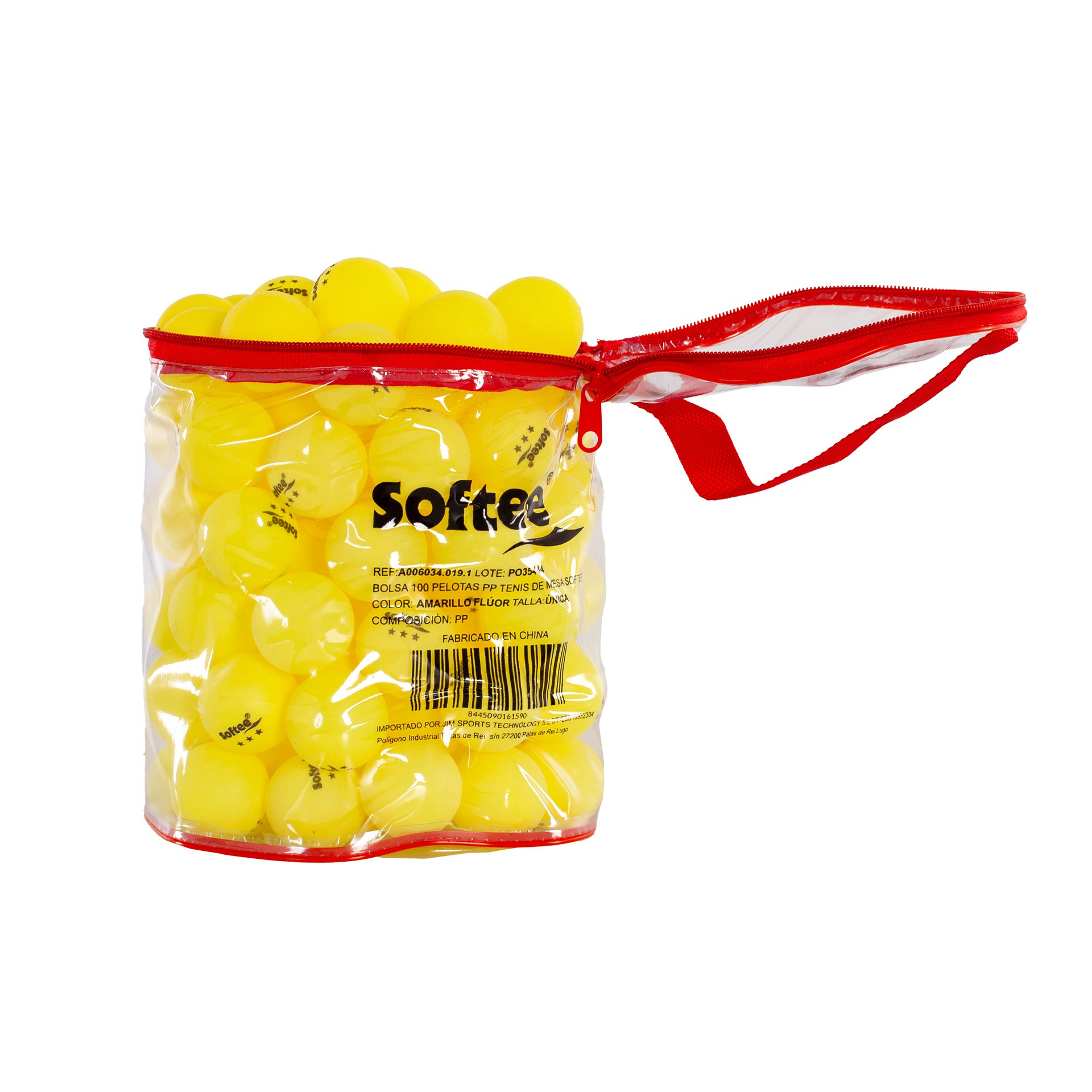 Bolsa 100 pelotas pp tenis de mesa softee - Imagen 5