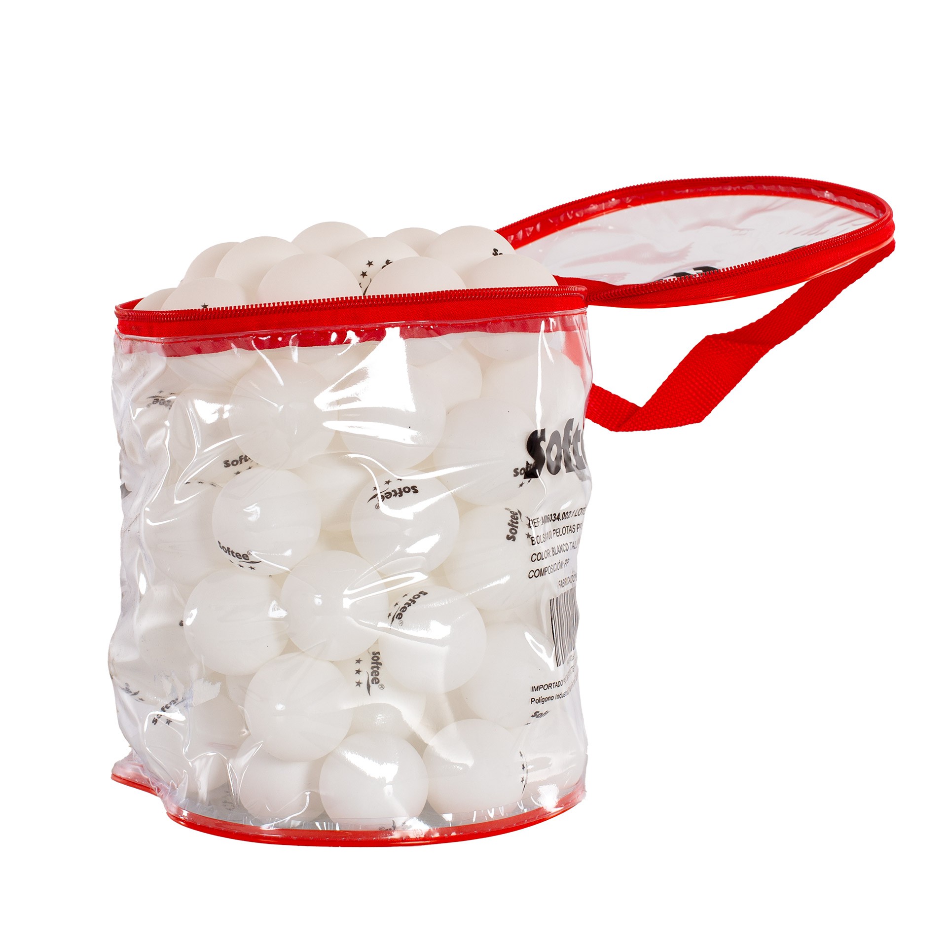 Bolsa 100 pelotas pp tenis de mesa softee - Imagen 16