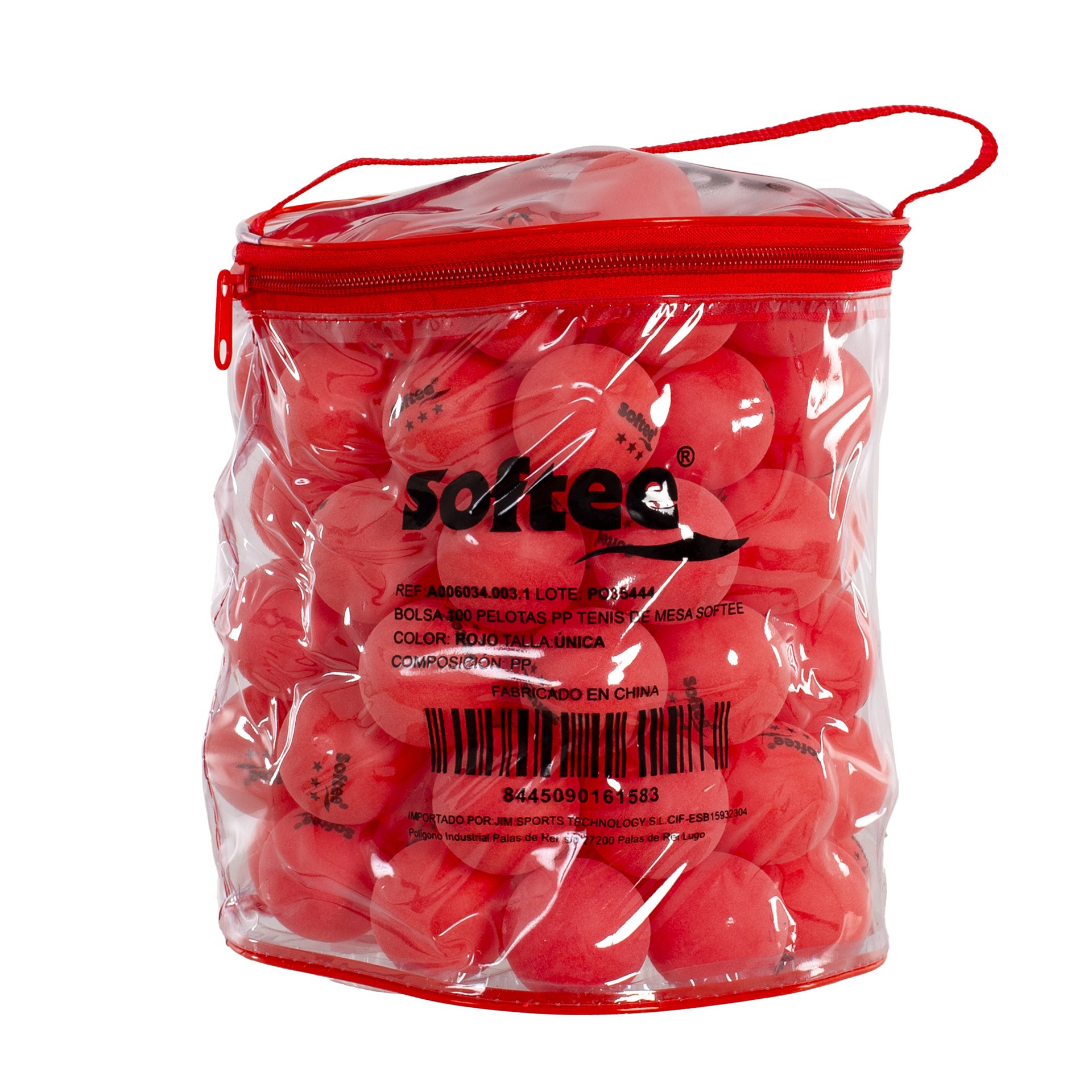 Bolsa 100 pelotas pp tenis de mesa softee - Imagen 21