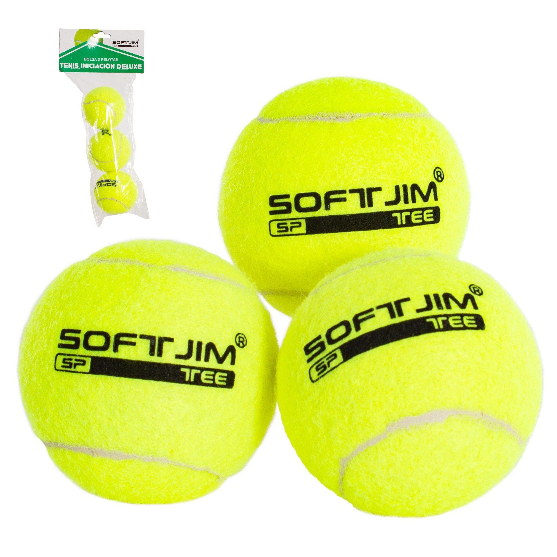 Bolsa 3 pelotas de tenis softee iniciación deluxe - Imagen 6
