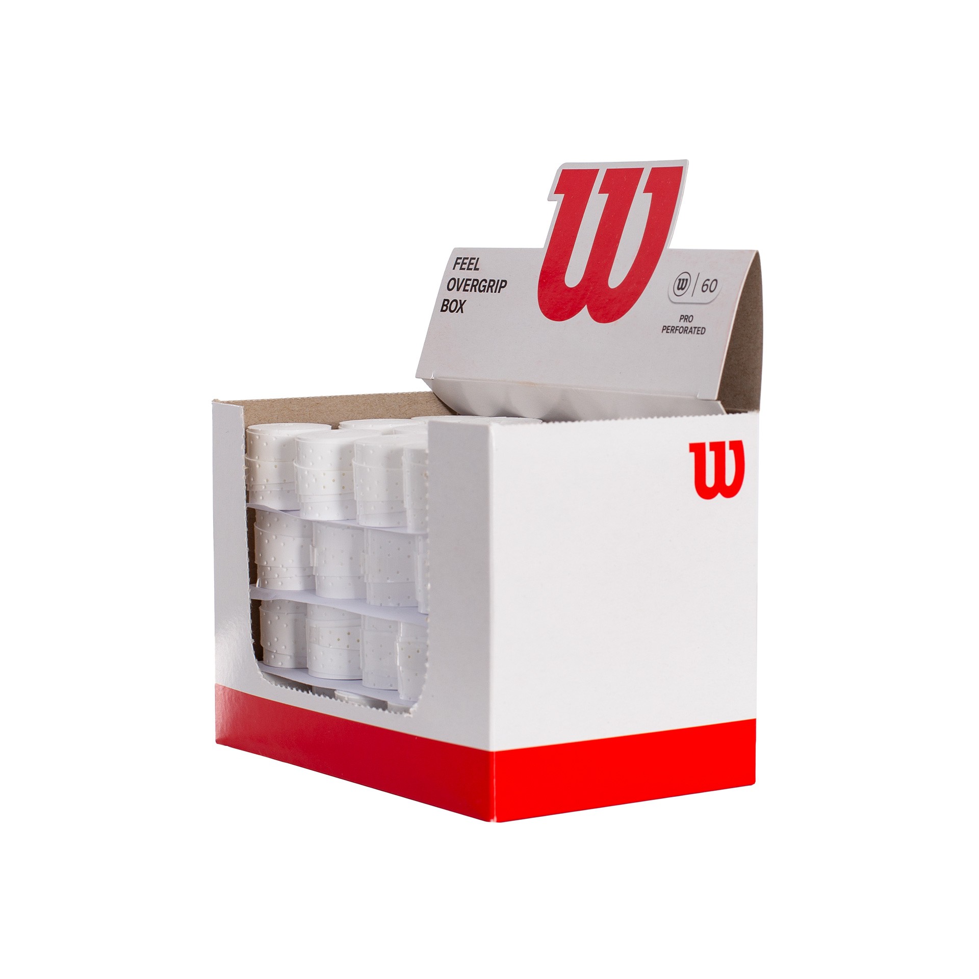Caja 60 overgrips wilson blanco pro perforados - Imagen 3
