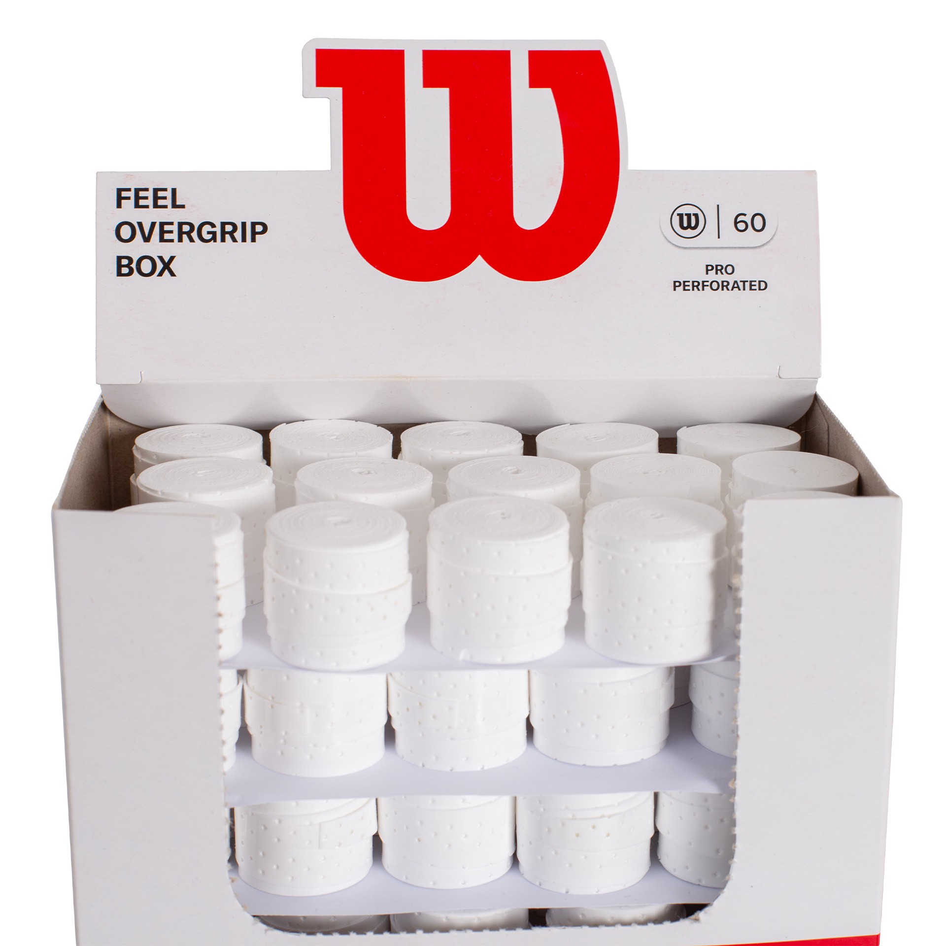 Caja 60 overgrips wilson blanco pro perforados - Imagen 5
