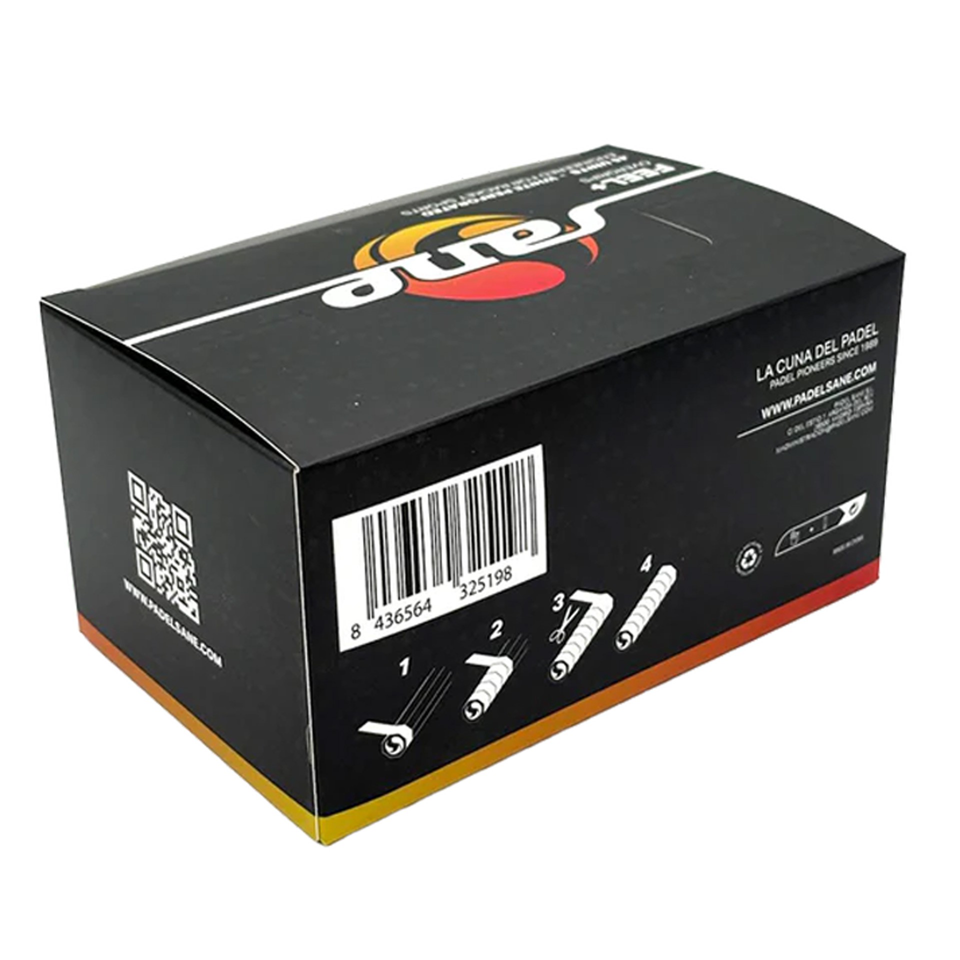 Caja de 45 overgrips sane feel perforados blancos - Imagen 5
