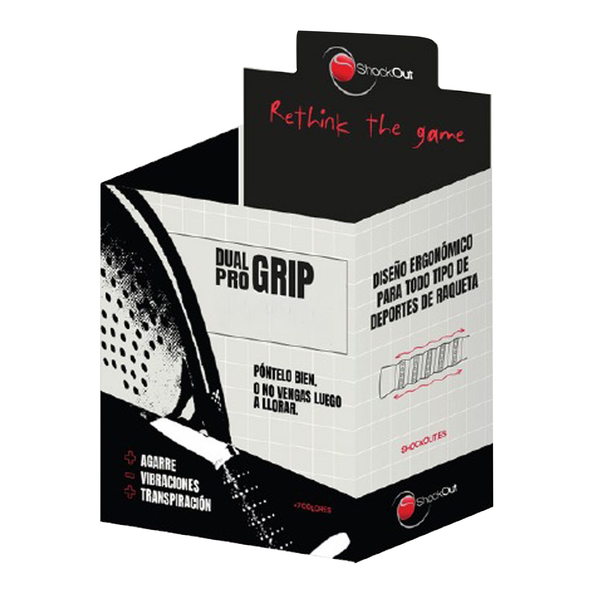 Caja expositor con 24 dual pro grip shockout