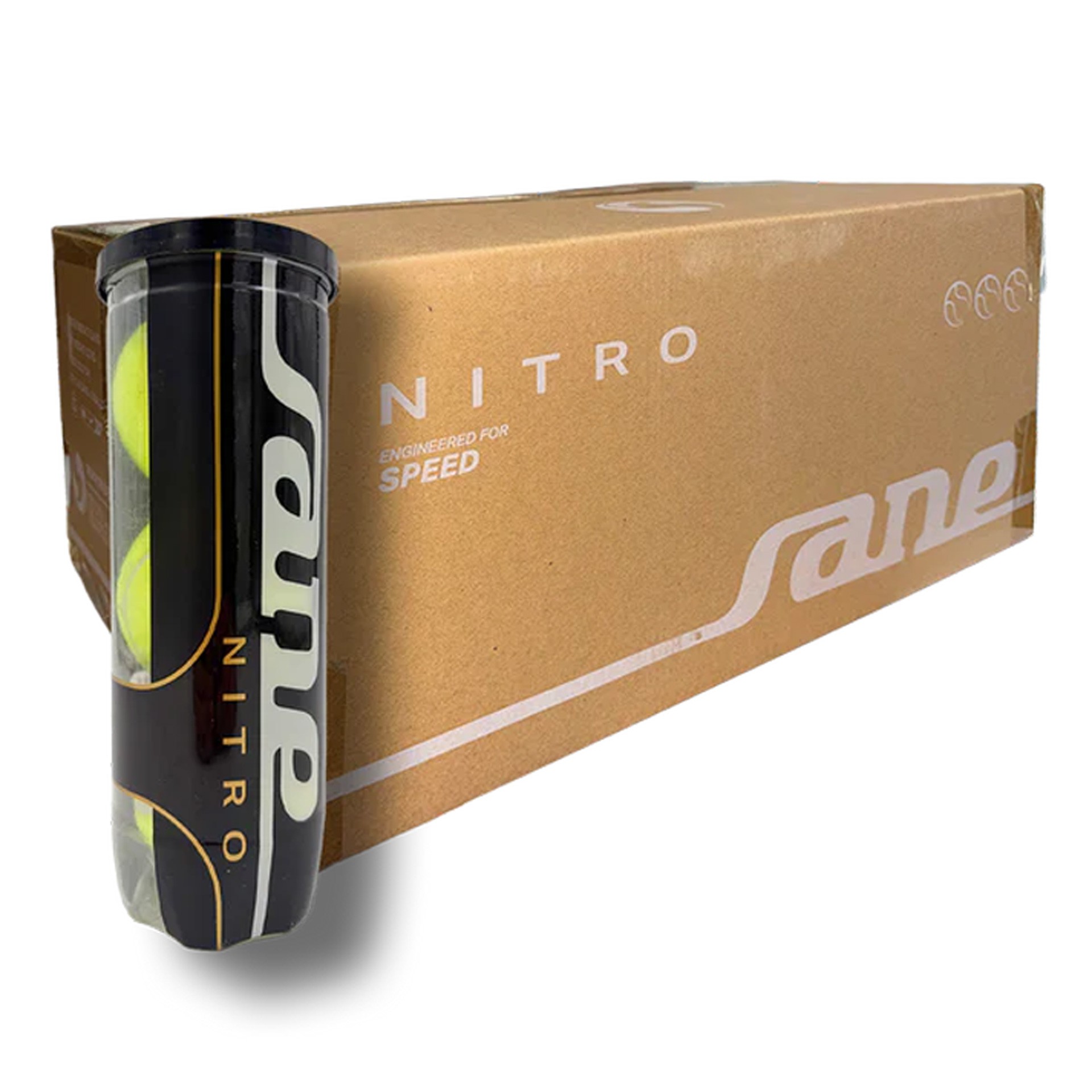 Cajón de 24 botes de 3 pelotas de pádel sane nitro - Imagen 2