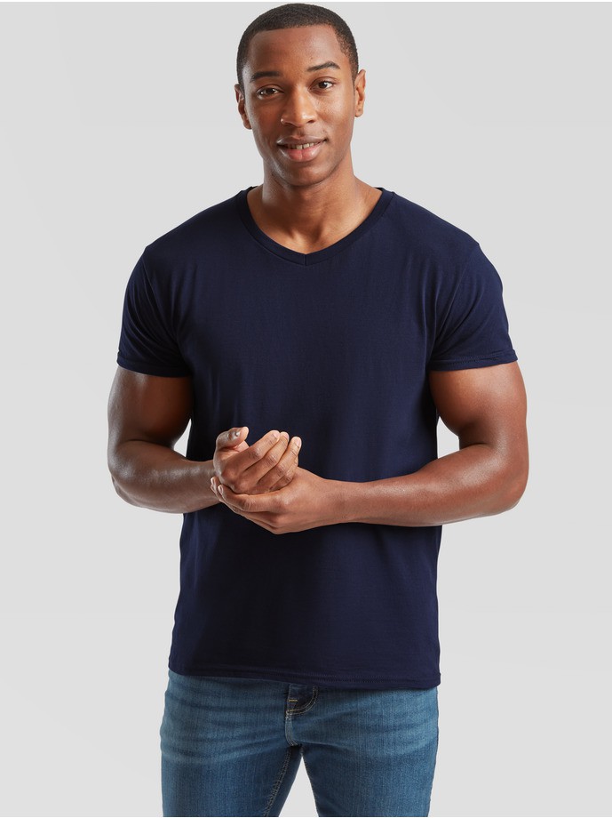 Camiseta fruit of the loom iconic 150 v-neck t - Imagen 2