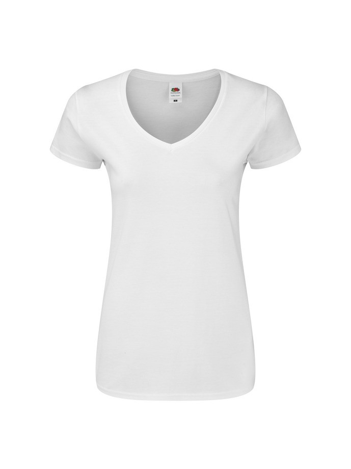 Camiseta fruit of the loom ladies iconic 150 v-neck t - Imagen 21