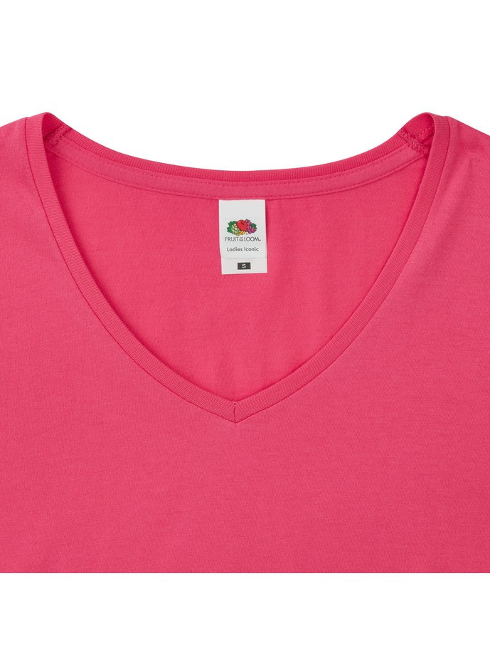 Camiseta fruit of the loom ladies iconic 150 v-neck t - Imagen 12