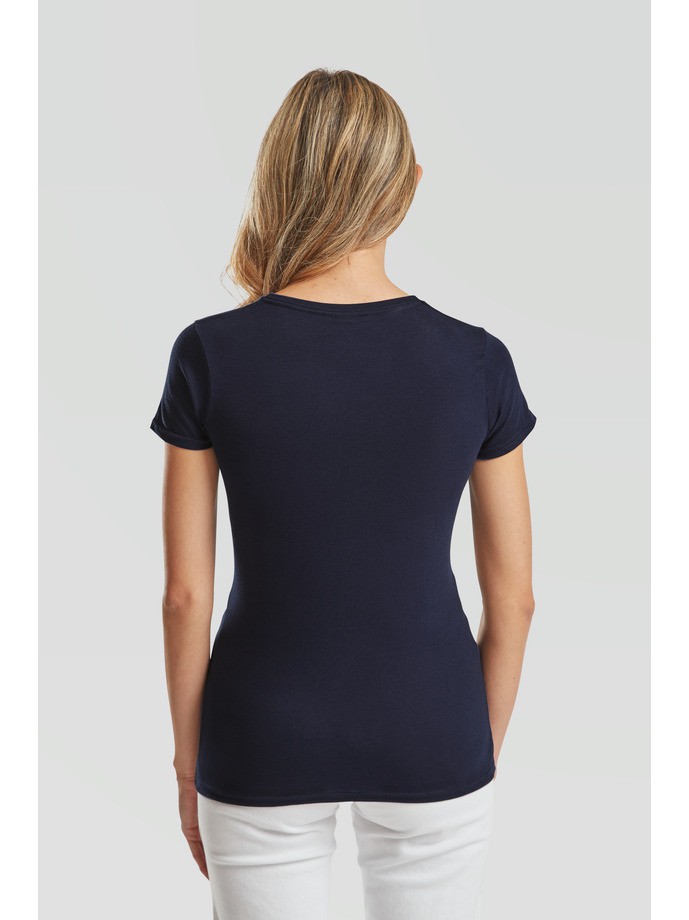 Camiseta fruit of the loom ladies iconic 150 v-neck t - Imagen 3
