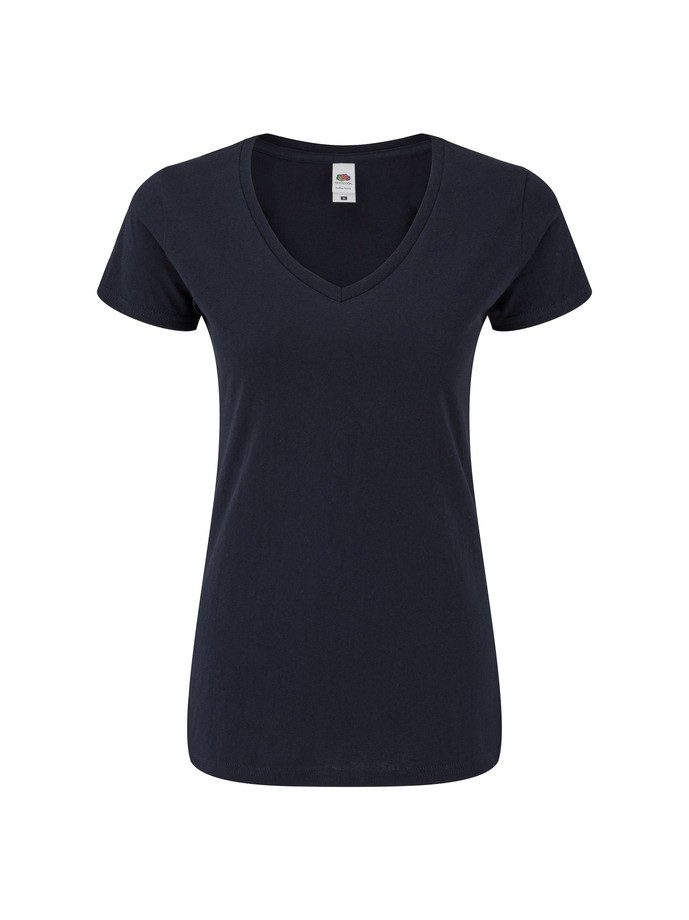 Camiseta fruit of the loom ladies iconic 150 v-neck t - Imagen 5