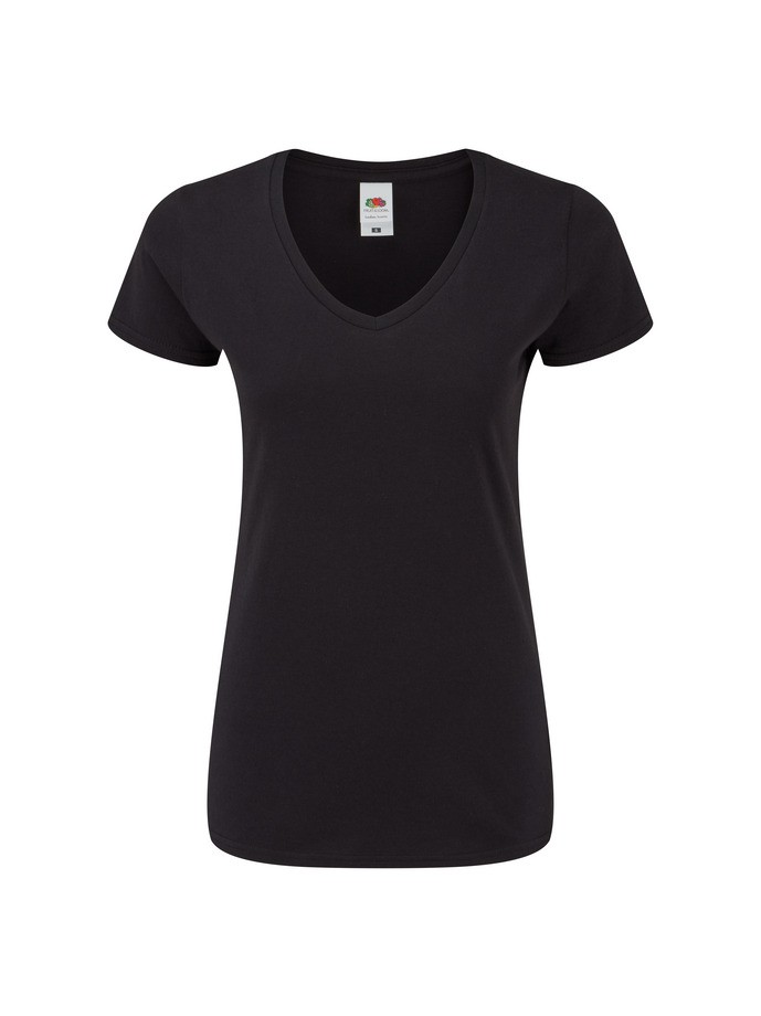 Camiseta fruit of the loom ladies iconic 150 v-neck t - Imagen 25