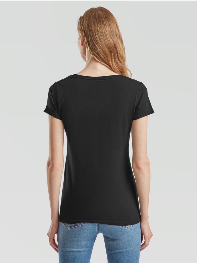 Camiseta fruit of the loom ladies iconic 150 v-neck t - Imagen 27