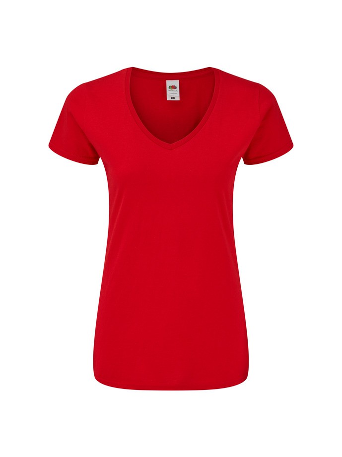 Camiseta fruit of the loom ladies iconic 150 v-neck t - Imagen 16