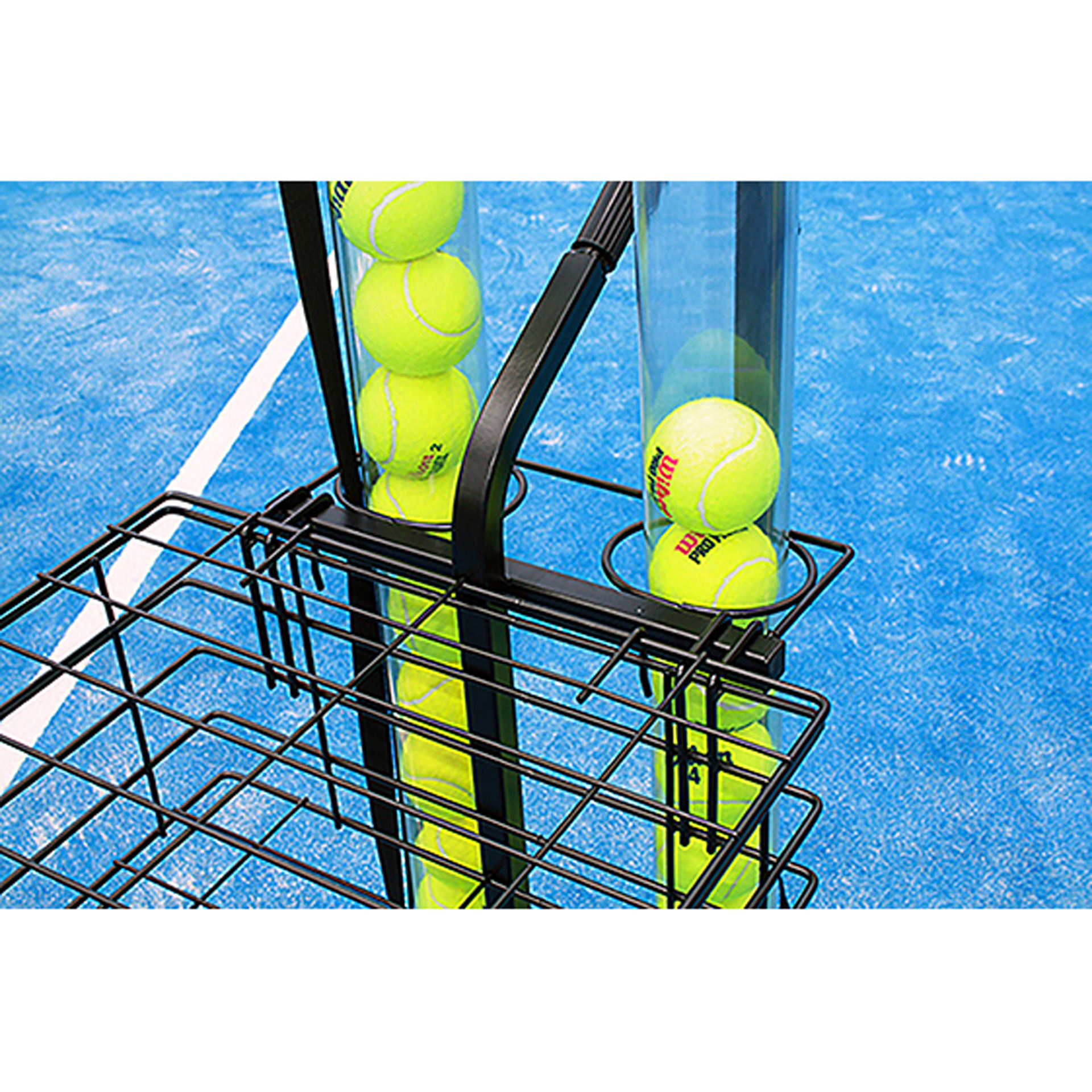 Carro portapelotas tenis / pádel 80 pelotas softee - Imagen 3