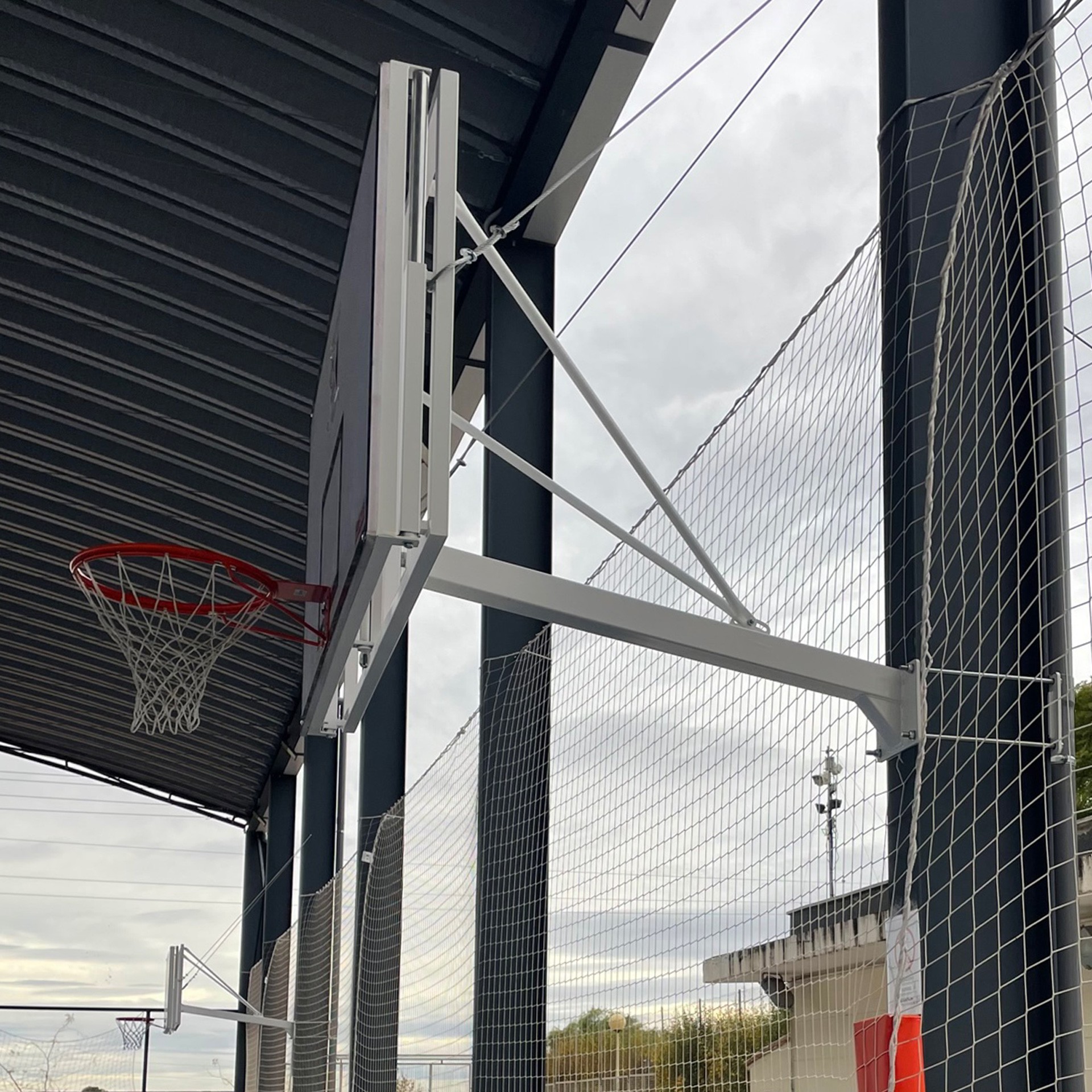 Jgo canasta basket fija a viga vuelo 1,65 m - Imagen 3