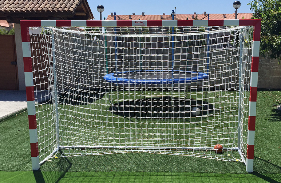 Juego cortinas amortiguadoras fútbol sala/balonmano 4mm linea premium blanco