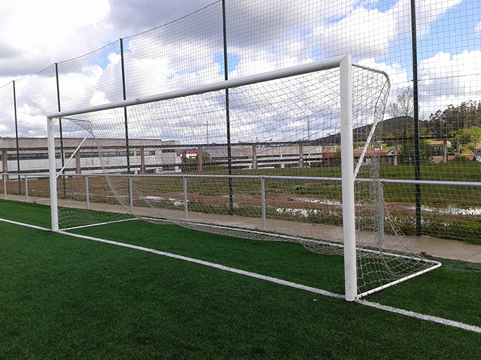 Juego de 2 redes de fútbol 11 3mm colegial