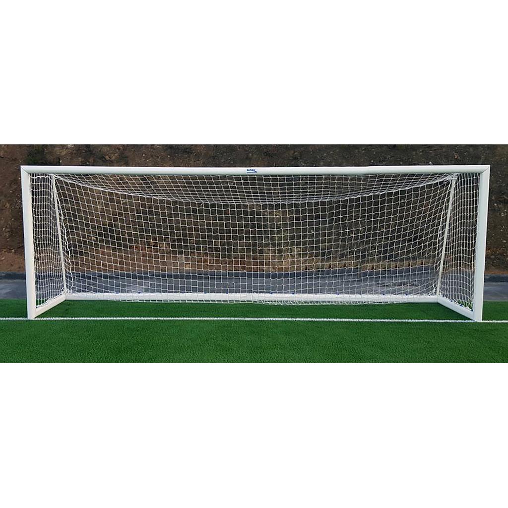 Juego porterías aluminio fútbol 11  120x100 mm trasladables