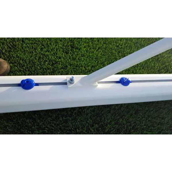 Juego porterías aluminio fútbol 7 90 mm fijas - Imagen 2