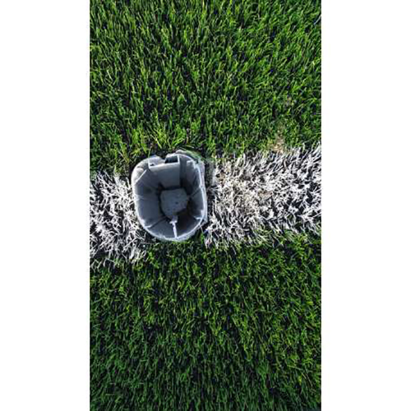 Juego porterías aluminio fútbol 7 90 mm fijas - Imagen 4