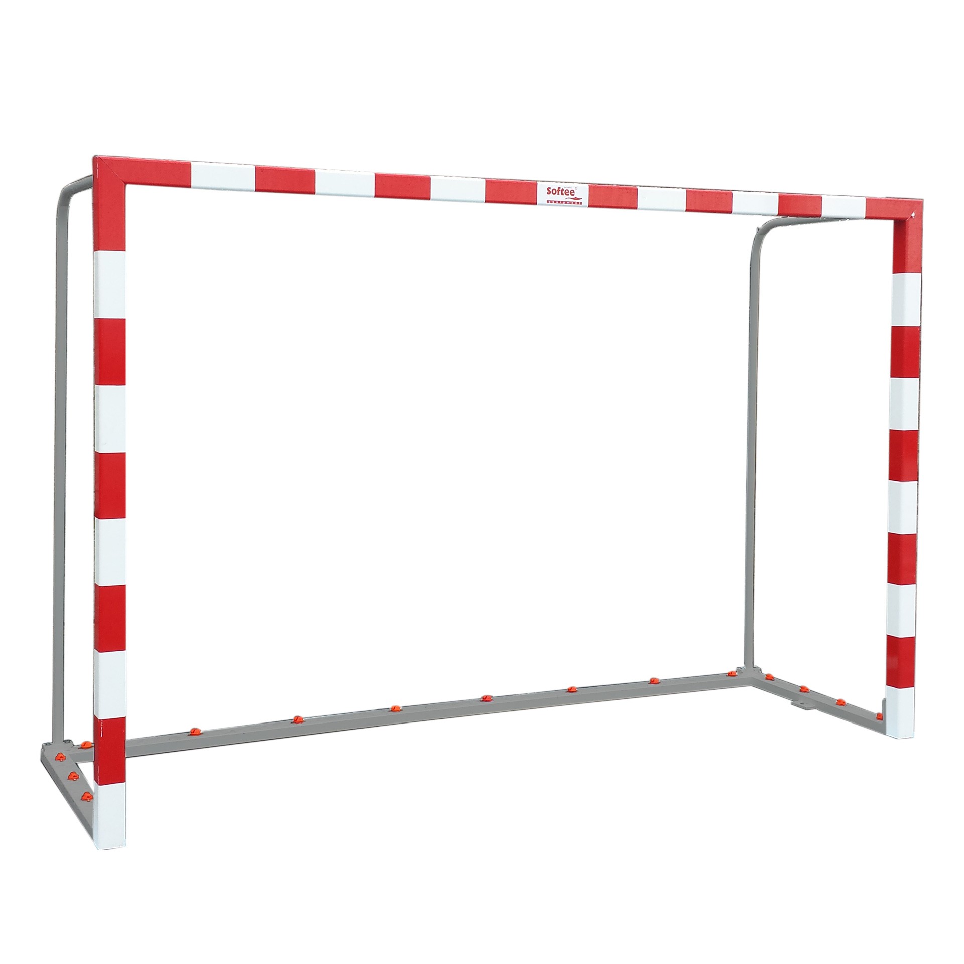 Juego porterías f.sala/balonmano aluminio trasladables 80x80mm con base 80x40mm top - Imagen 2