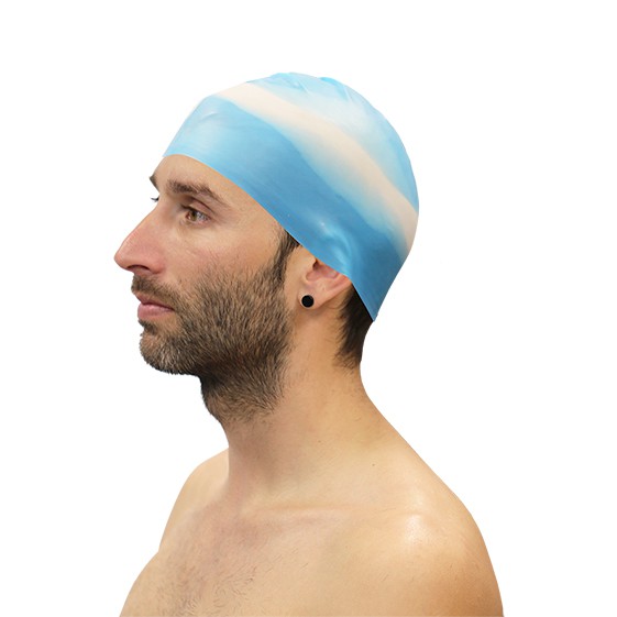 Lote 10 gorros natación silicona multicolor surtido - Imagen 2