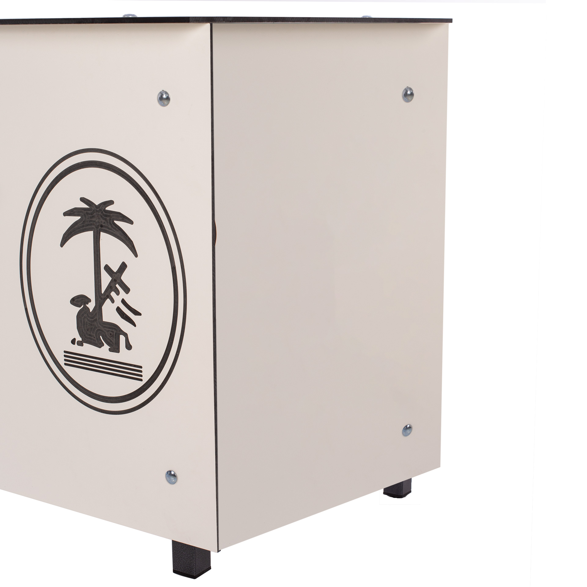Mesa anotadores completa fenólico 8mm blanco personalizable
