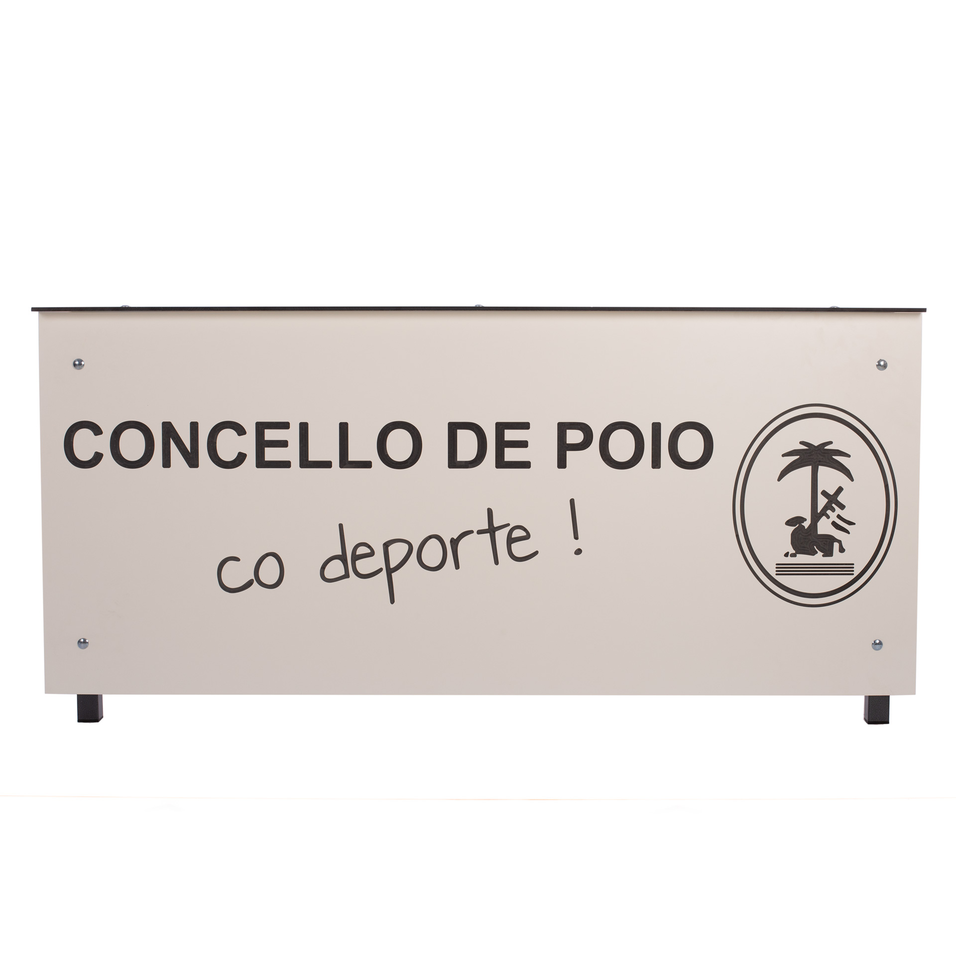 Mesa anotadores completa fenólico 8mm blanco personalizable - Imagen 3
