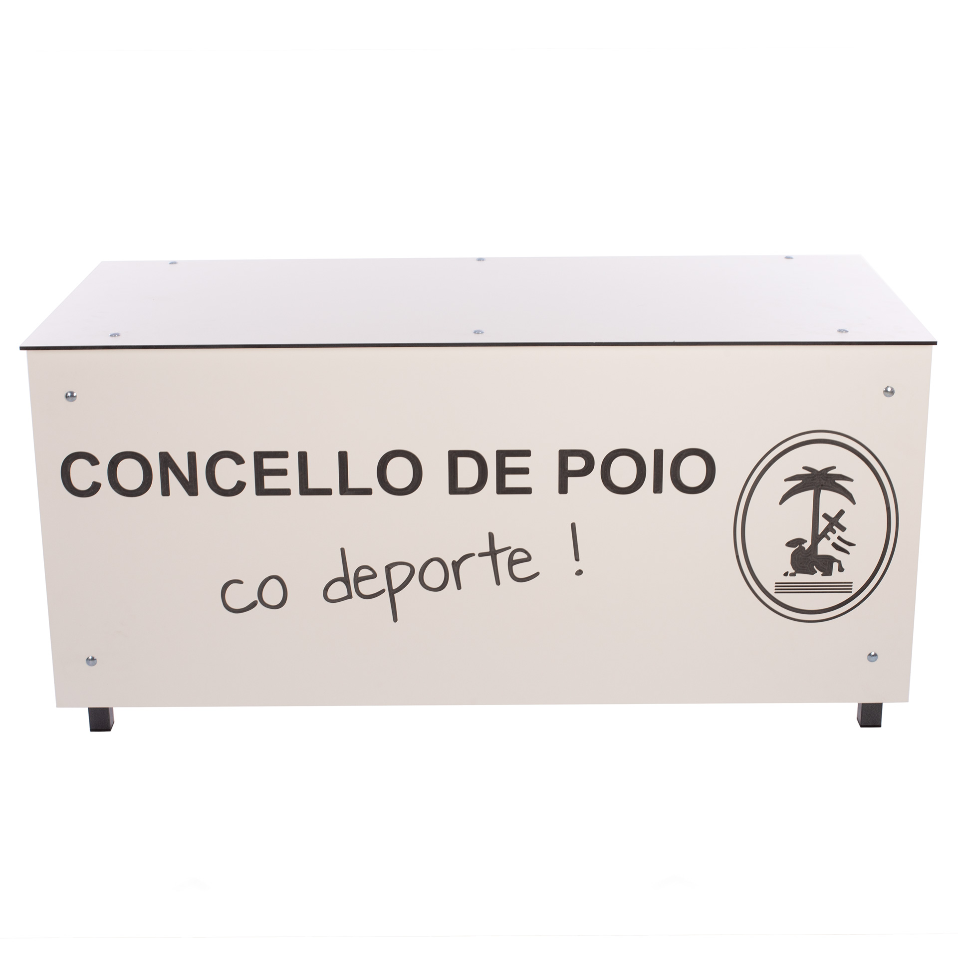 Mesa anotadores completa fenólico 8mm blanco personalizable - Imagen 4