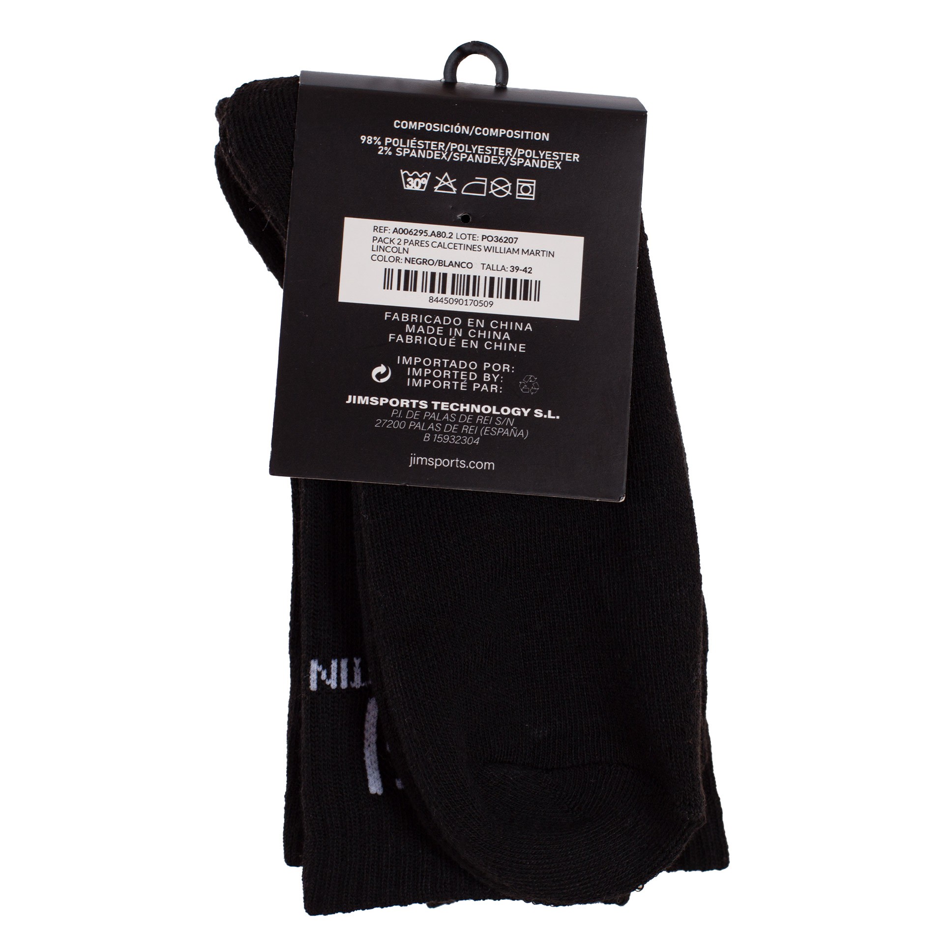Pack de 2 pares de calcetines william martin lincoln - Imagen 4