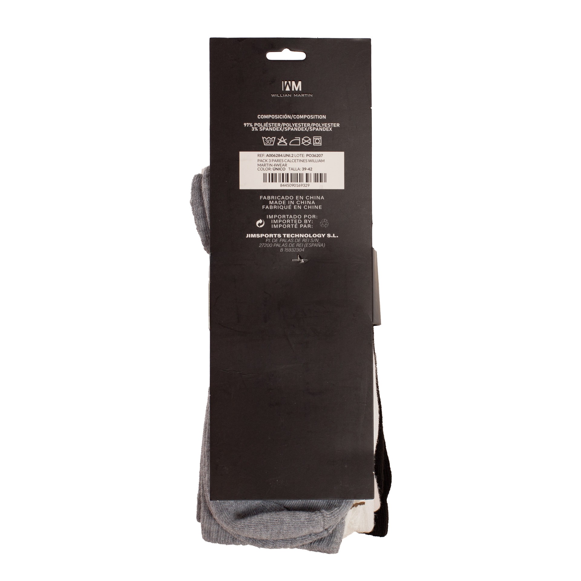 Pack de 3 pares de calcetines william martin 4wear - Imagen 6