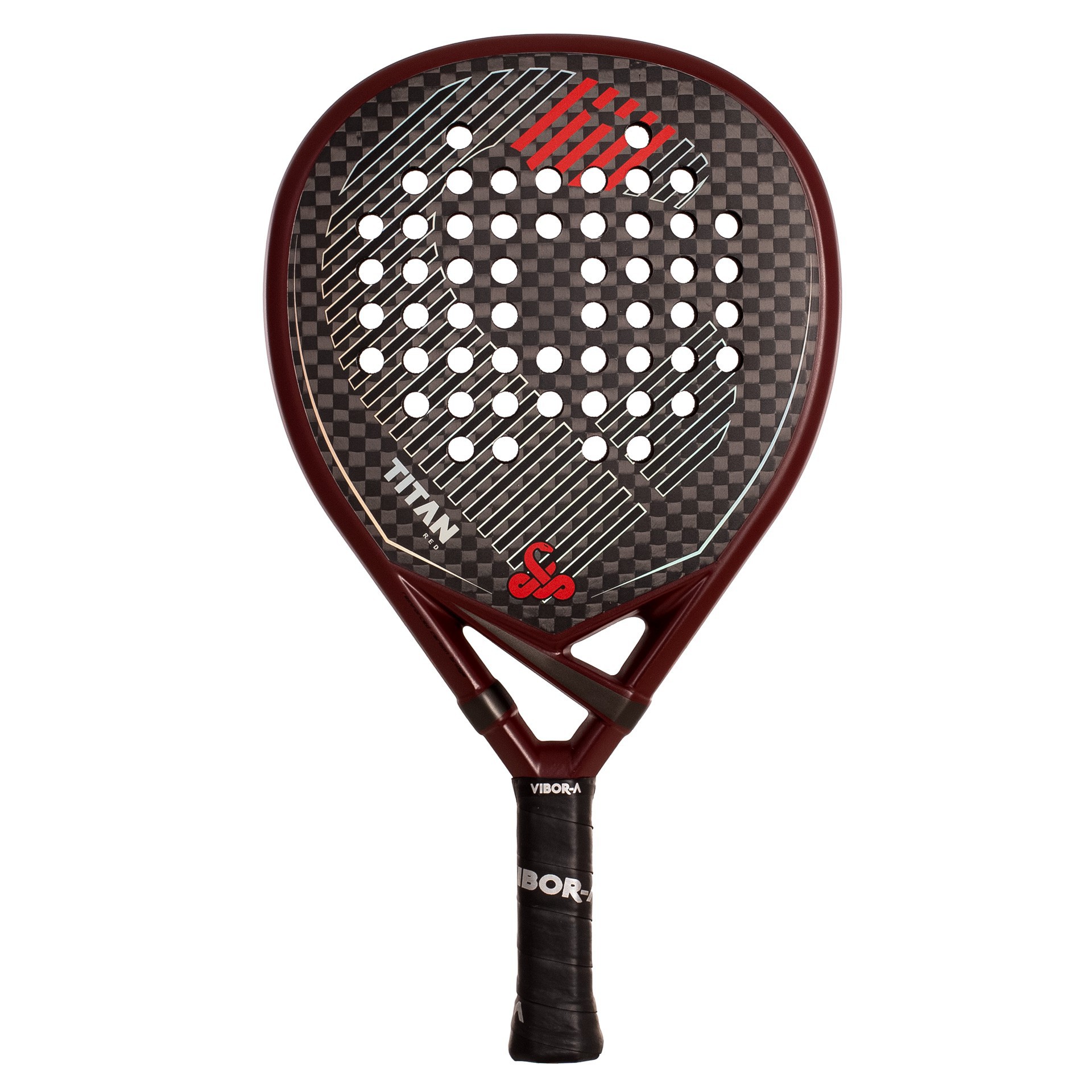 Pack pala de pádel vibor-a titan 12k red - Imagen 2