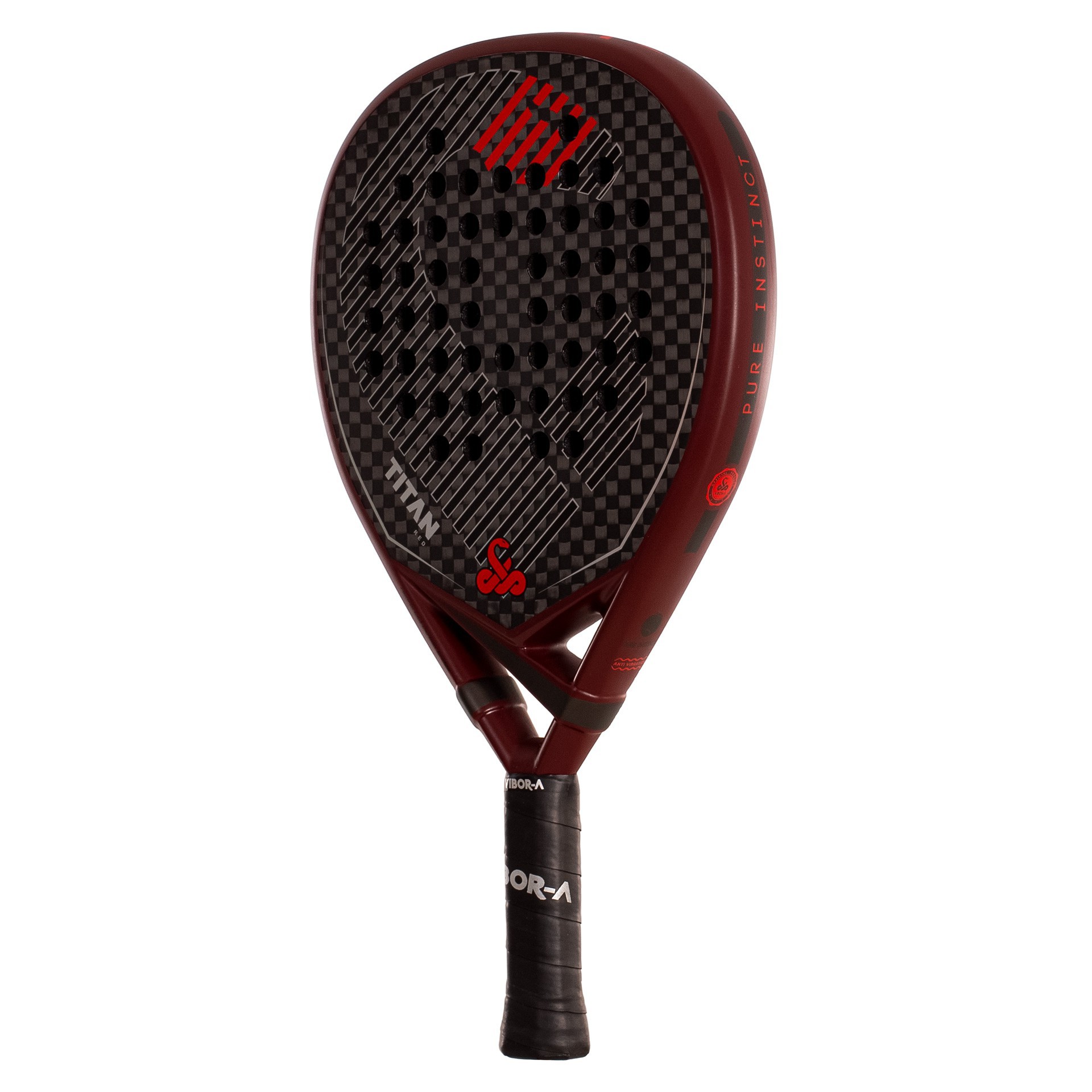 Pack pala de pádel vibor-a titan 12k red - Imagen 3