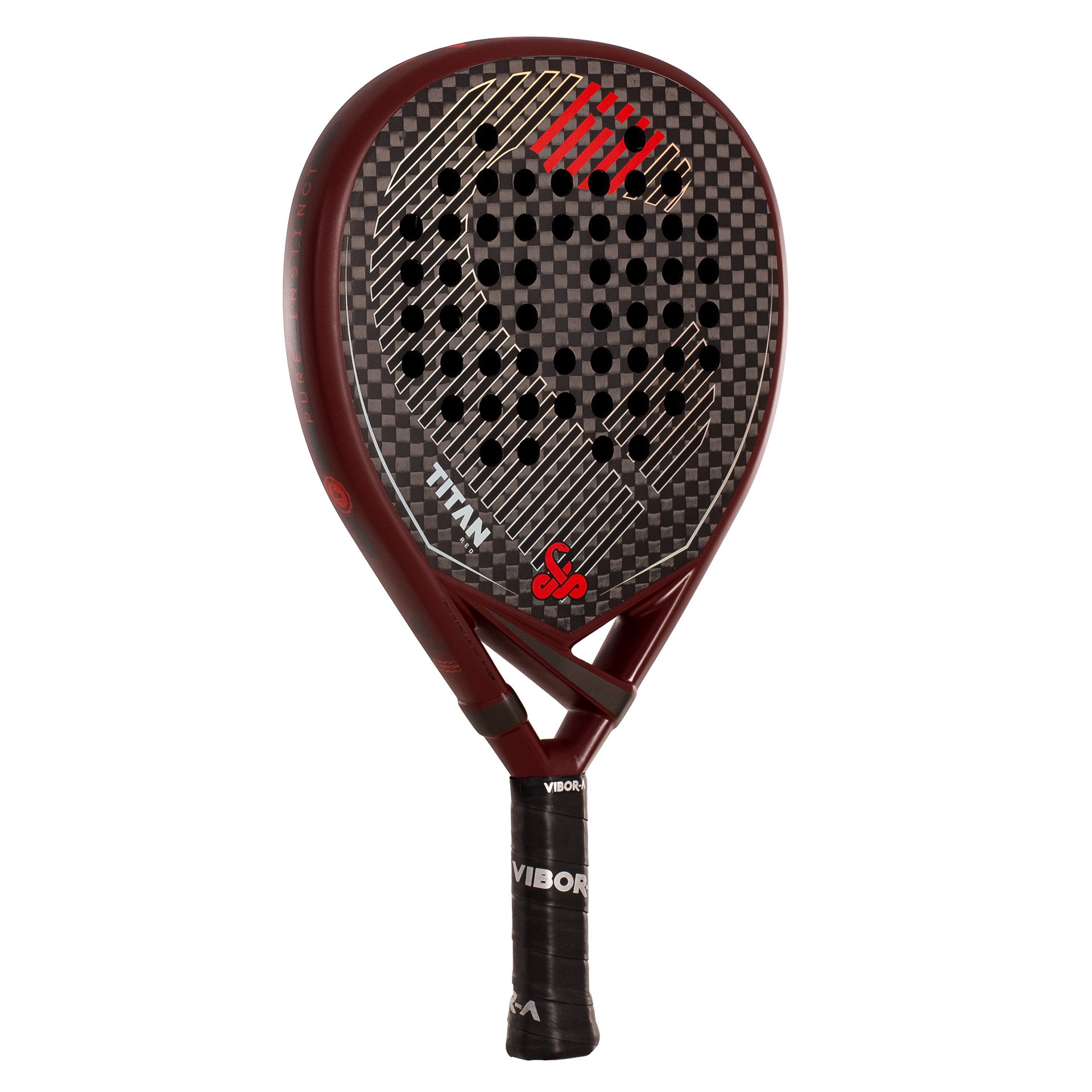 Pack pala de pádel vibor-a titan 12k red - Imagen 4