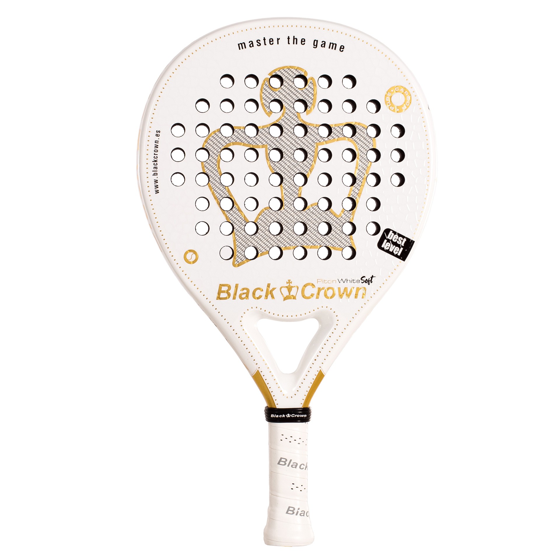 Pala de pádel black crown piton white soft - Imagen 4