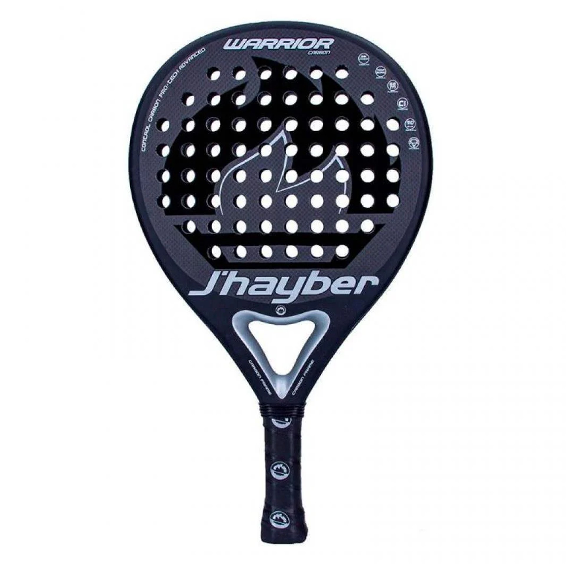 Pala de pádel jhayber warrior carbon negro