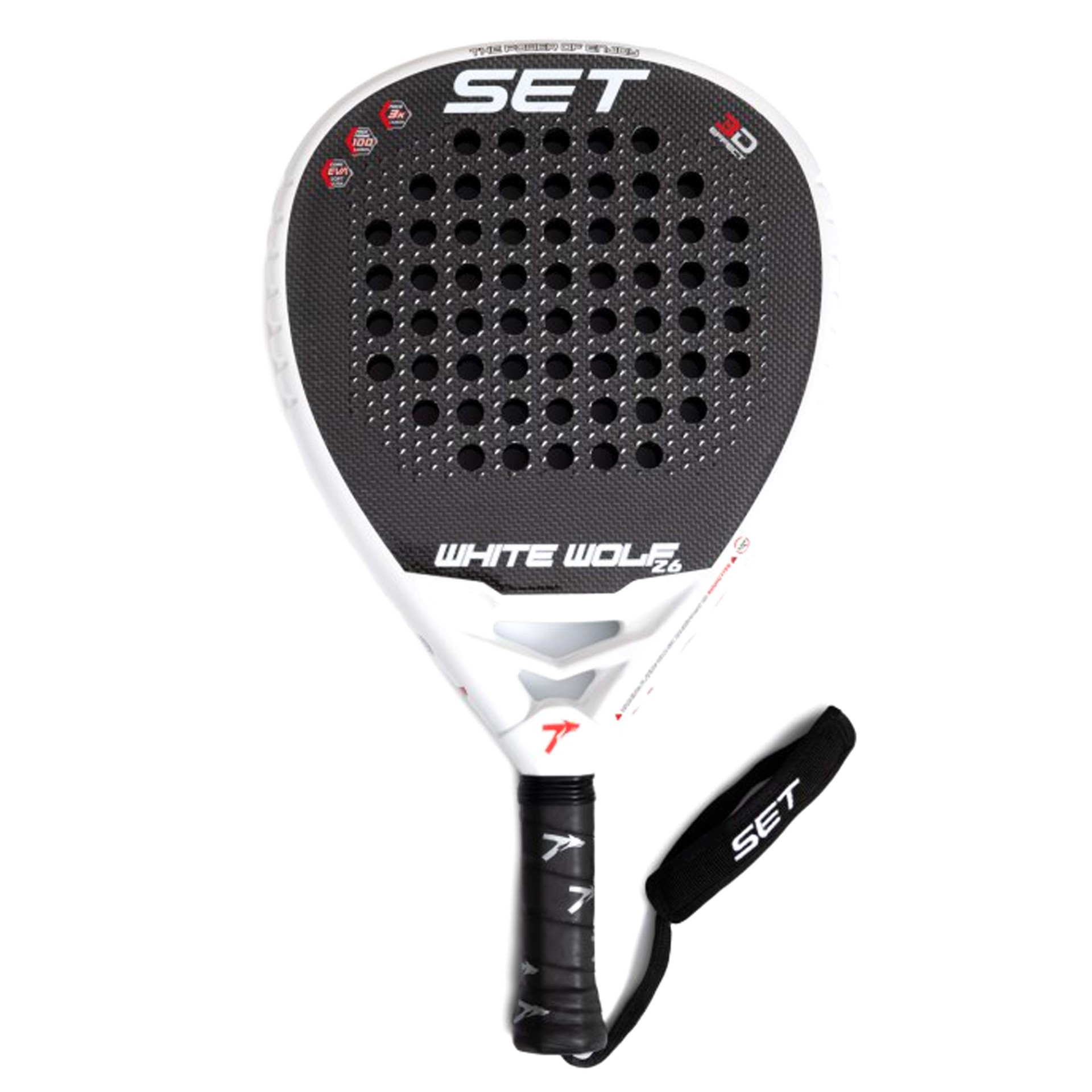 Pala de pádel set white wolf - Imagen 2
