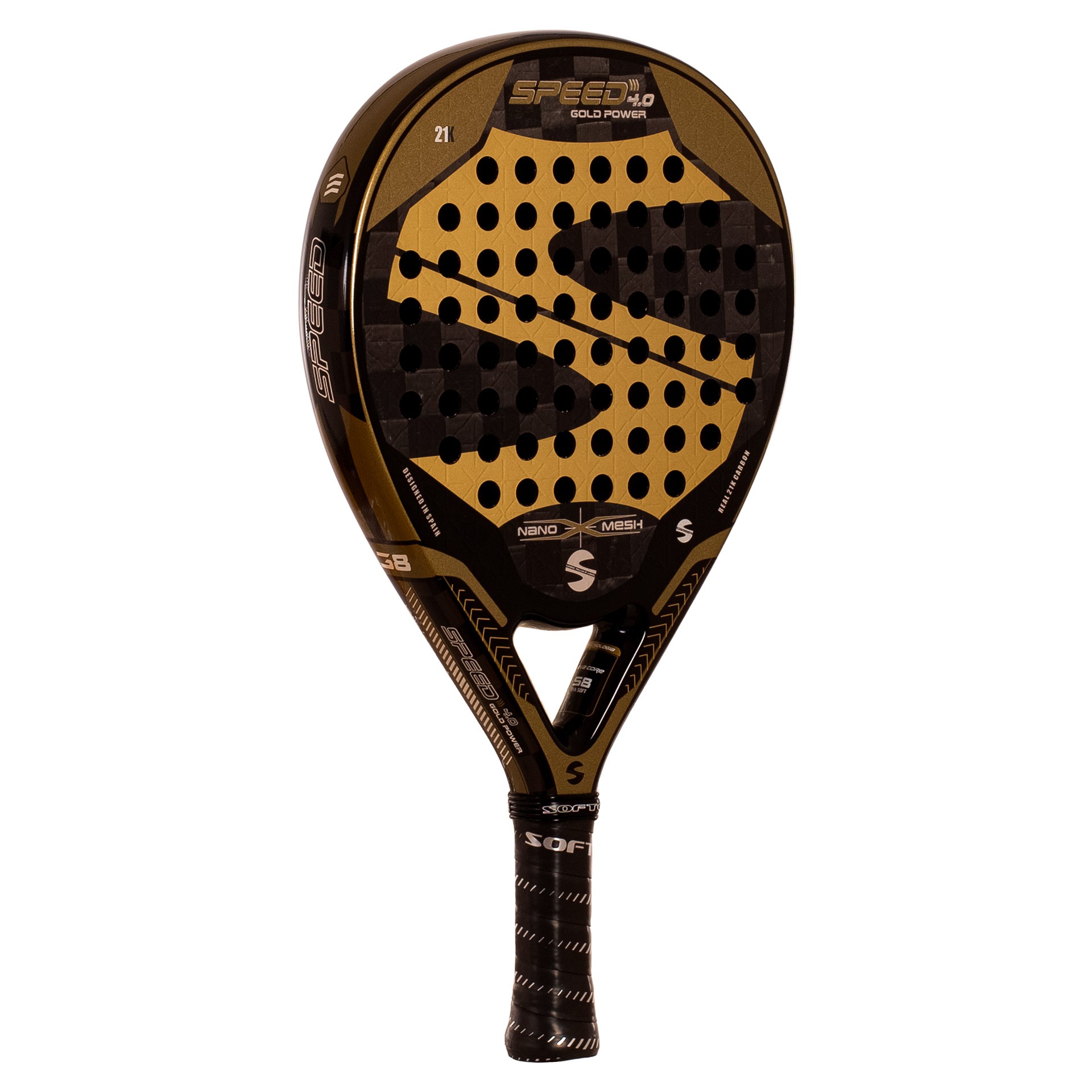 Pala de pádel softee speed gold power 4.0 nano mesh - Imagen 5