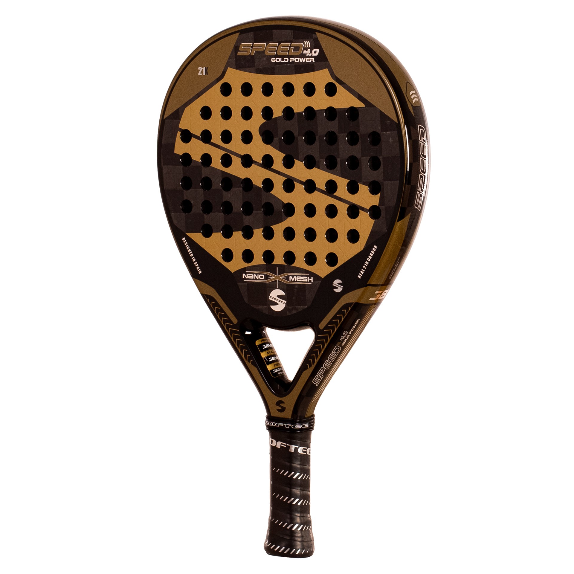 Pala de pádel softee speed gold power 4.0 nano mesh - Imagen 3