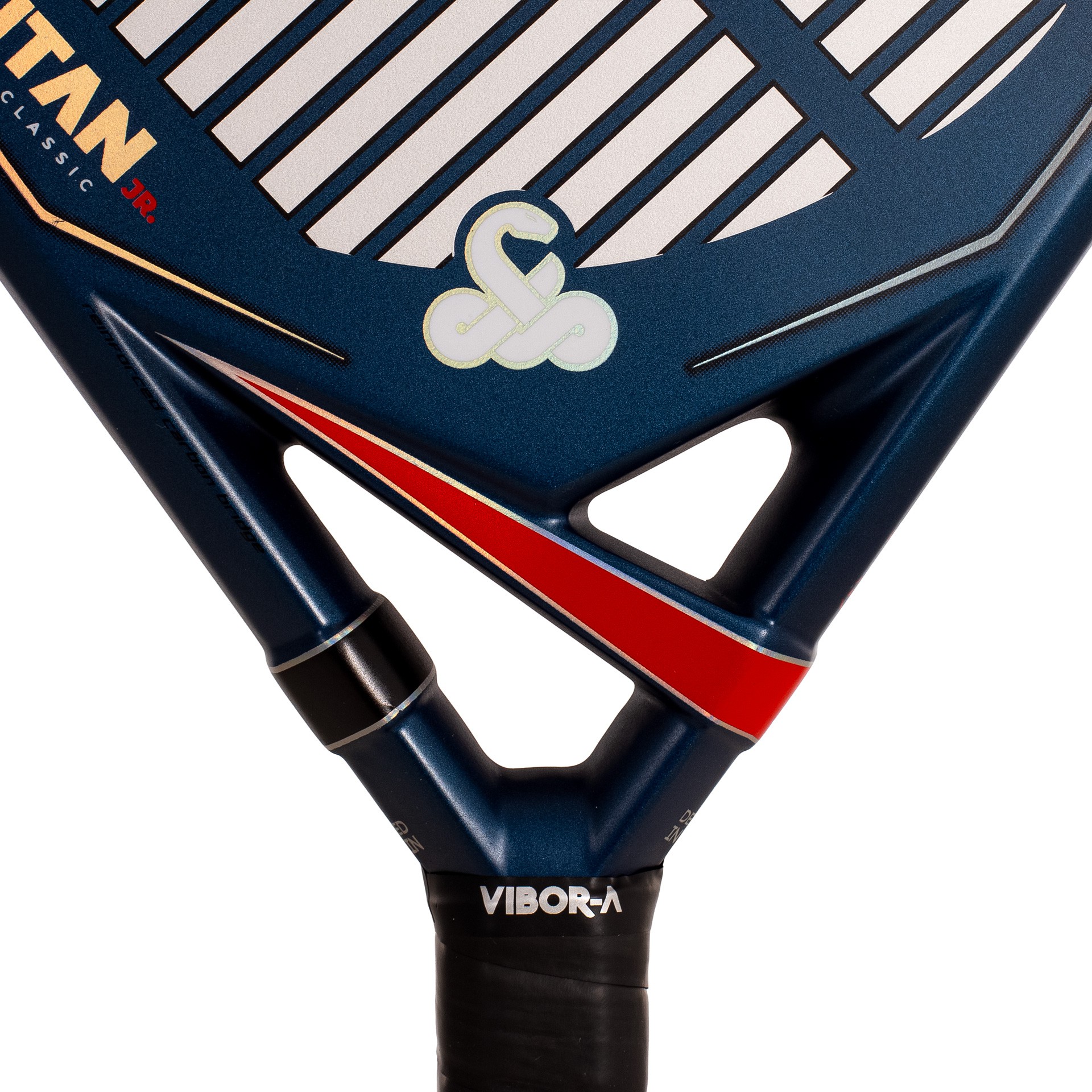 Pala de pádel vibor-a titan junior classic blue - Imagen 6
