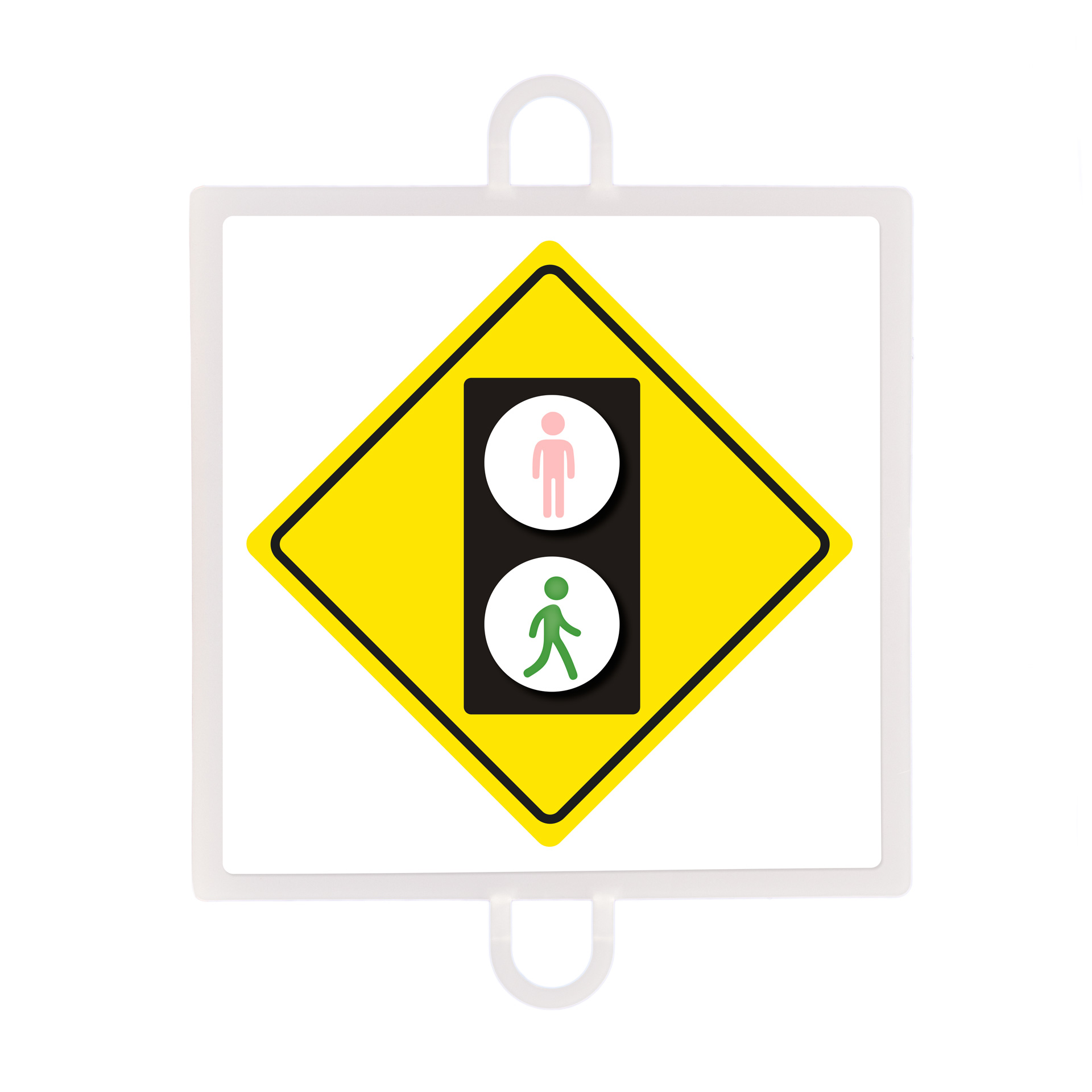 Panel de señalización tráfico de advertencia nº 4 (peatones verde) - Imagen 2