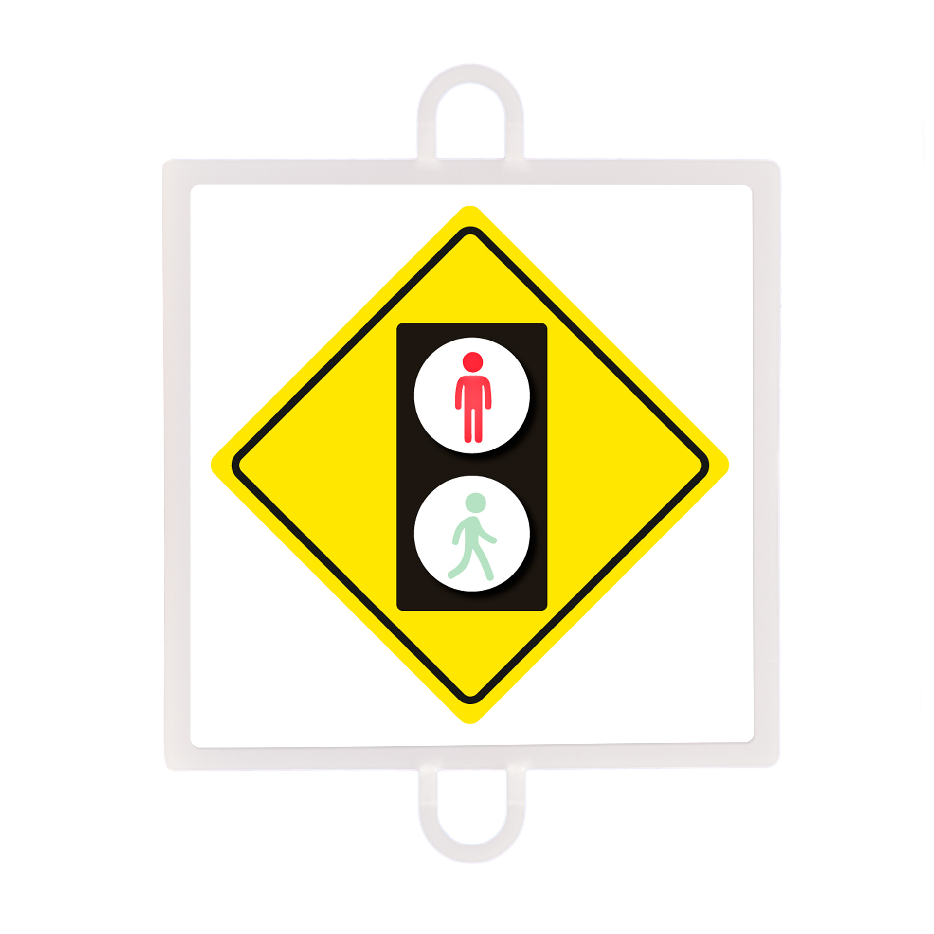 Panel de señalización tráfico de advertencia nº 5 (peatones rojo) - Imagen 2