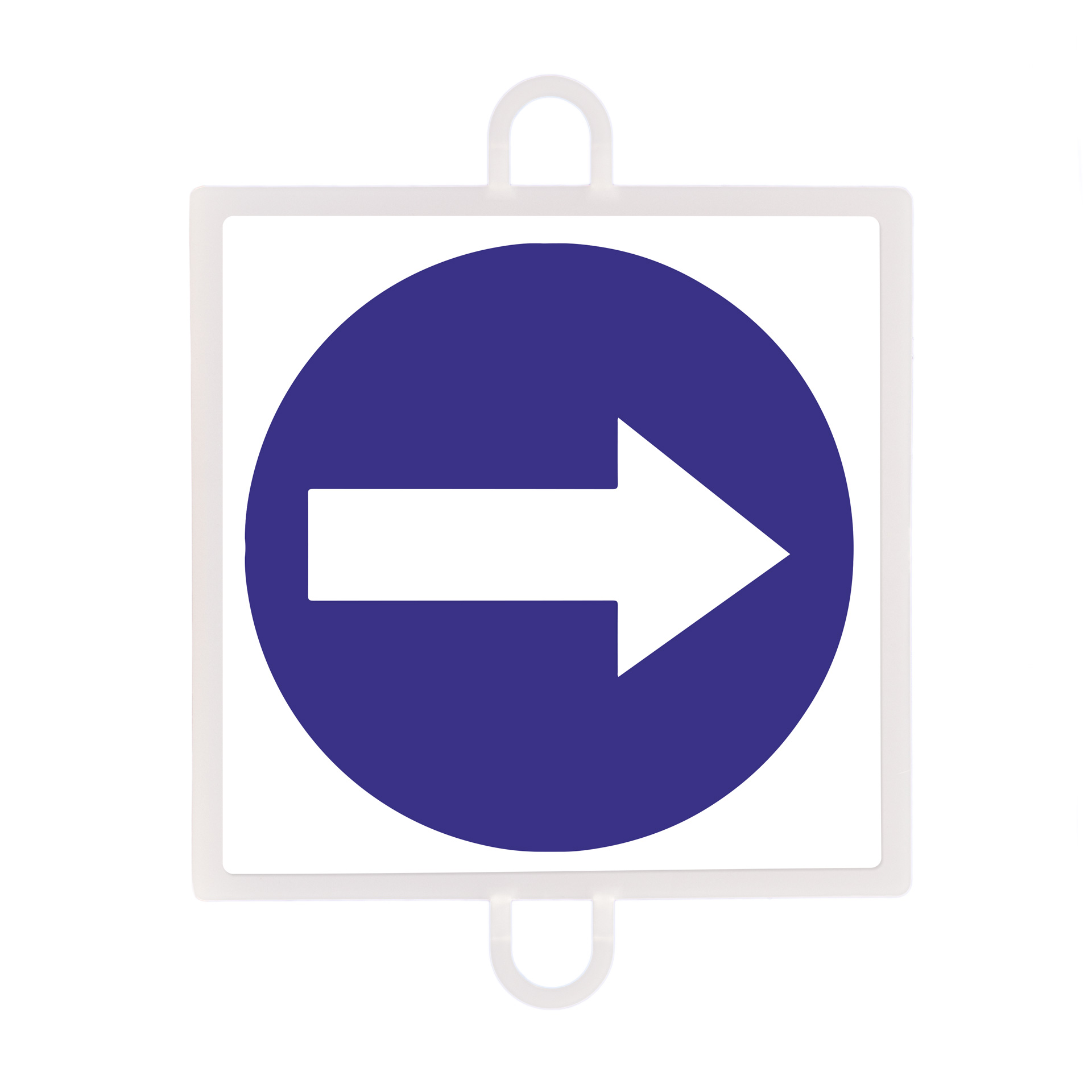 Panel de señalización tráfico de obligación nº 2 (sentido dcha - izq)