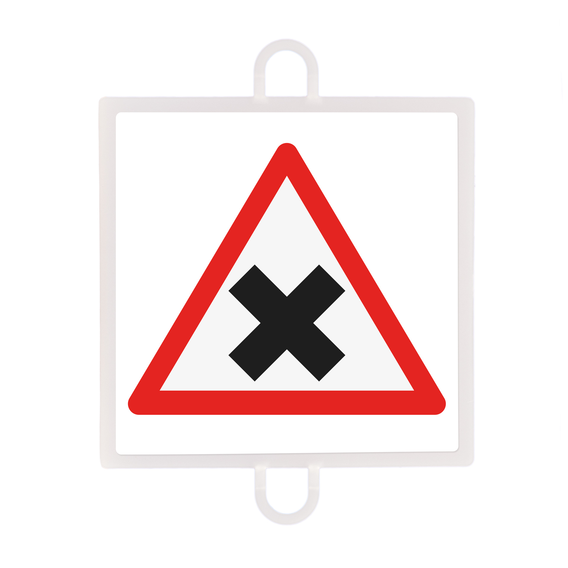 Panel de señalización tráfico de peligro nº 3 (intersección)