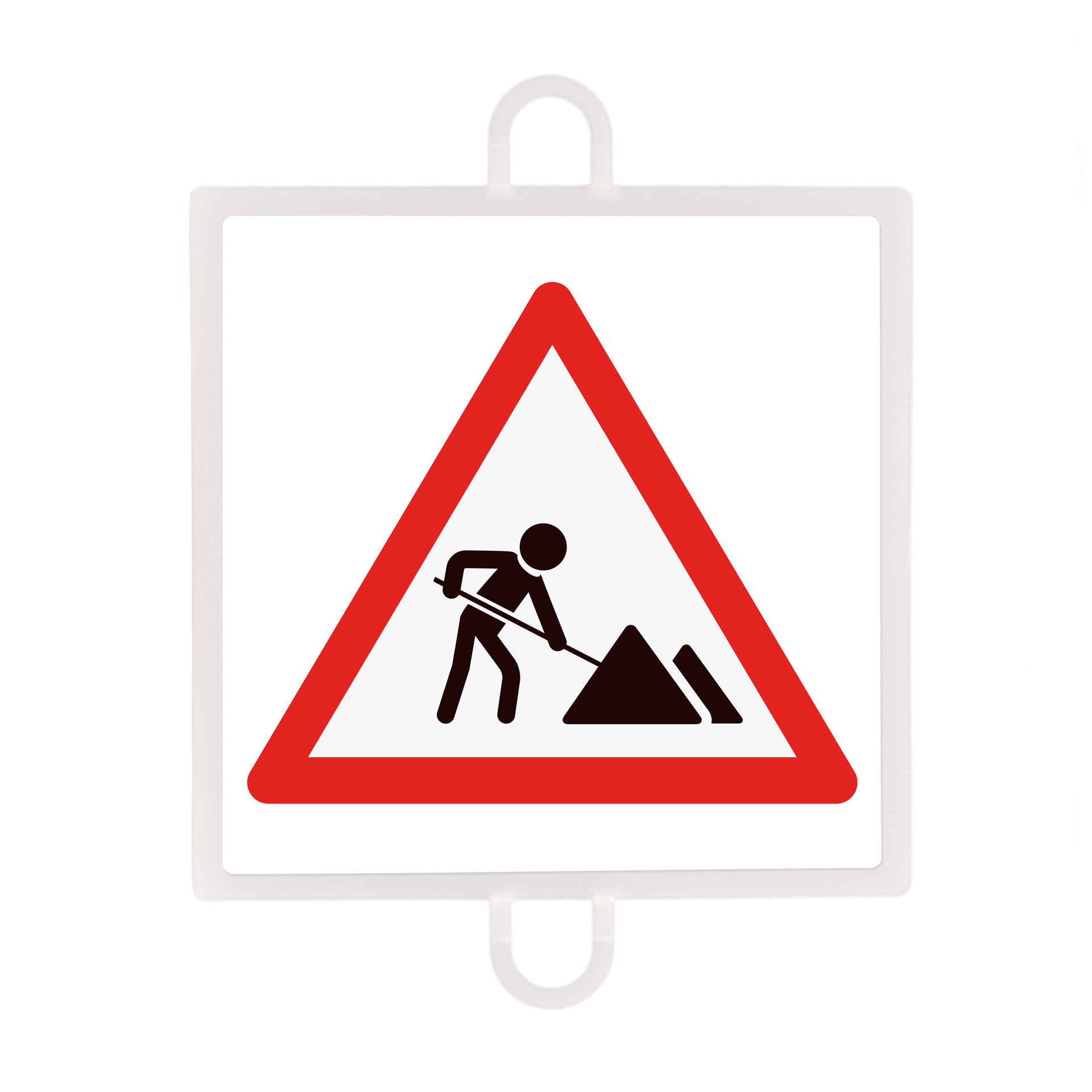 Panel de señalizacion trafico de peligro nº 7 (obras) - Imagen 2