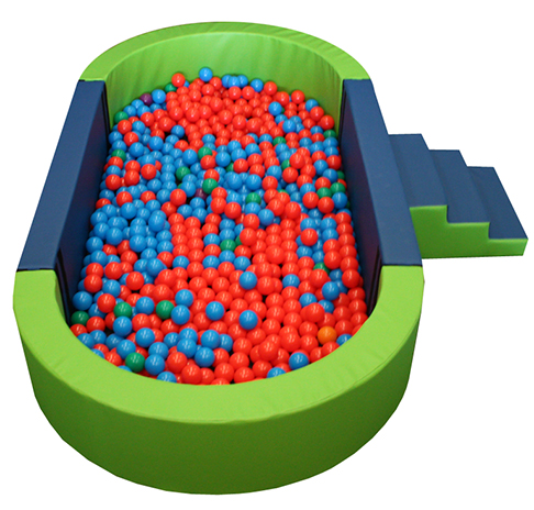 Piscina ovalada llenado pelotas, 300x150x40cm alto x 15cm ancho - Imagen 3