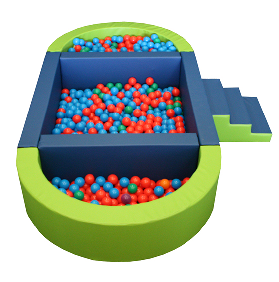 Piscina ovalada plus llenado pelotas, 300x150x40cm alto x 15cm ancho (transformable en dos) - Imagen 2