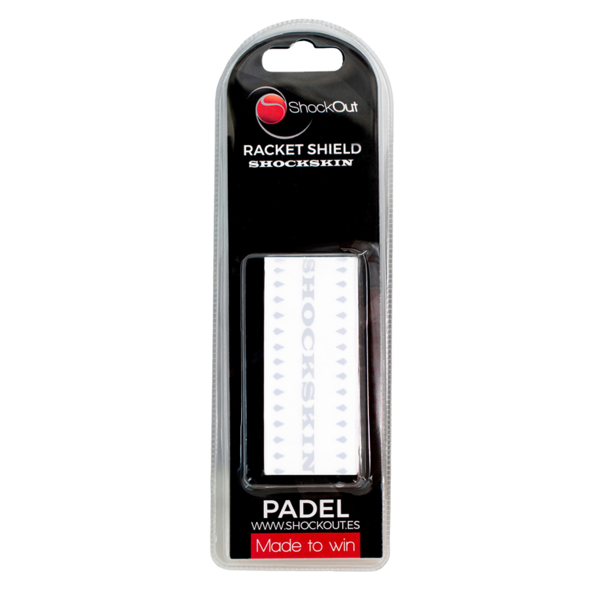 Protector de pala de pádel shockout shockskin transparente